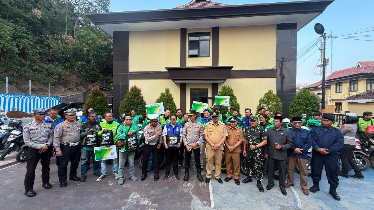 Polres Banjar Perkuat Perlindungan Ojol melalui BPJS Ketenagakerjaan
