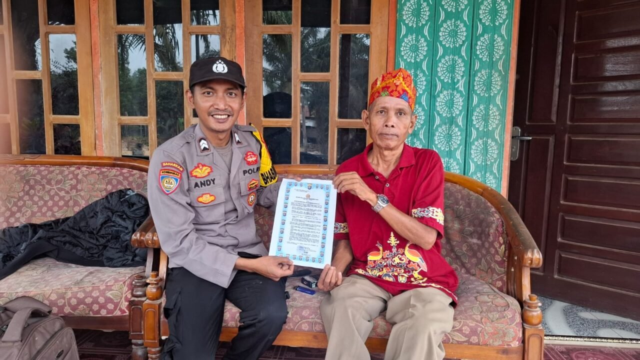 Cegah Karhutla, Bhabinkamtibmas Polsek Antang Kalang Laksanakan Sosialisasi di Desa Gunung