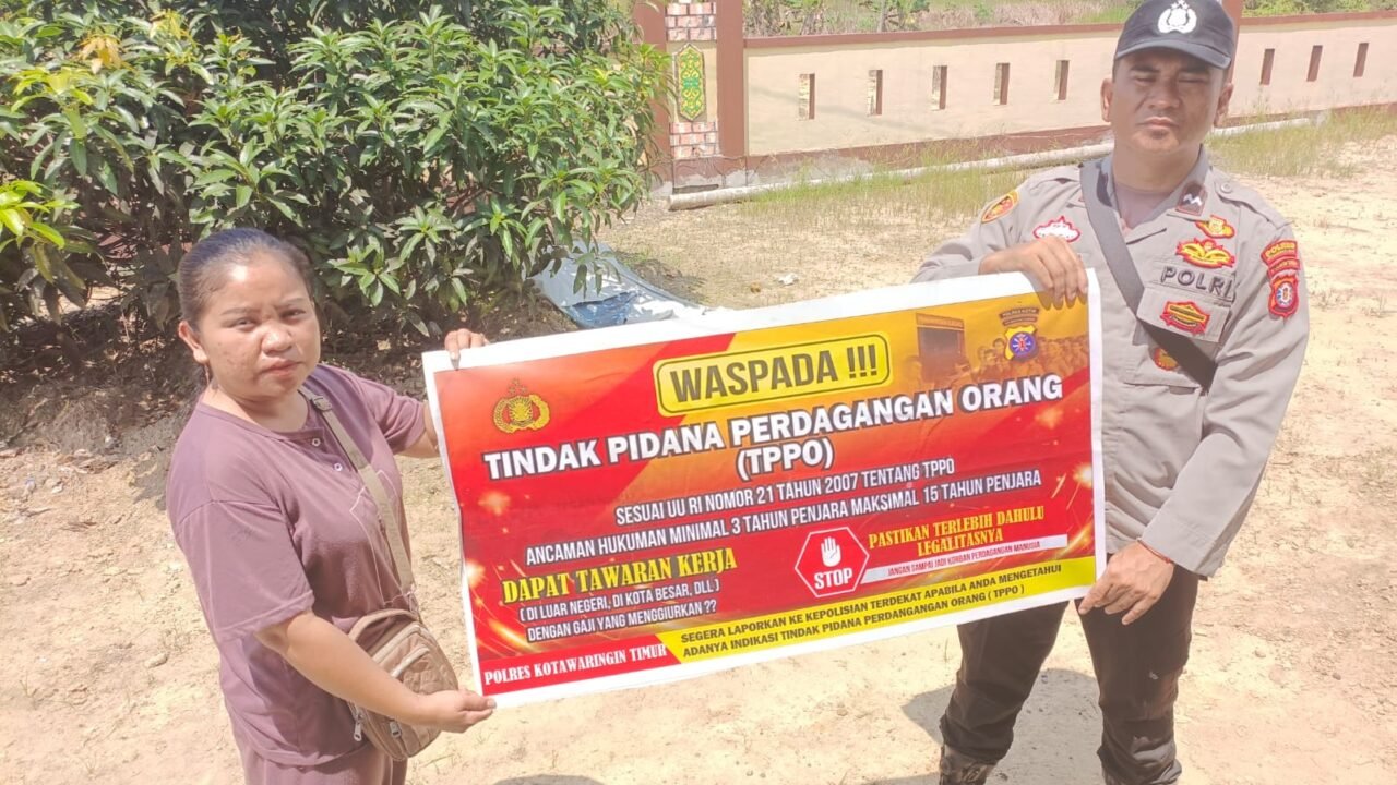 Polsek Mentaya Hulu Laksanakan Sosialisasi Tindak Pidana Perdagangan Orang (TPPO) Wilkum Polsek Mentaya Hulu