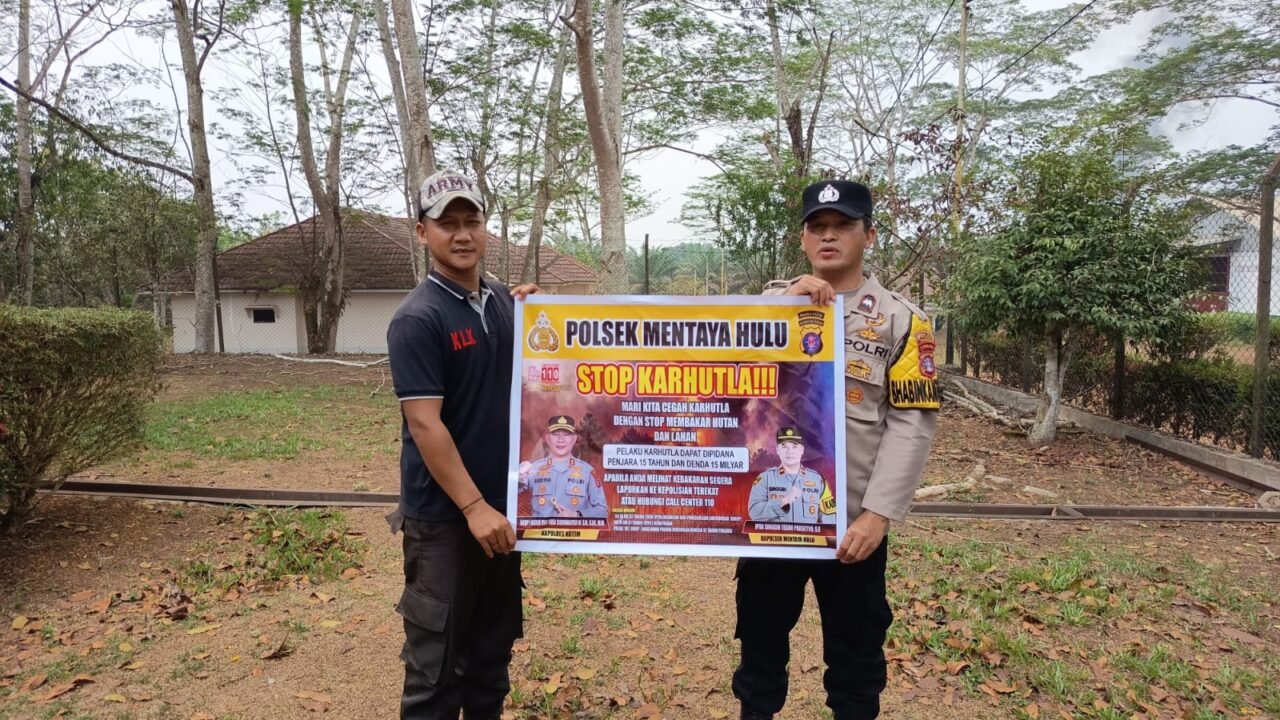 Polsek Mentaya Hulu Gencarkan Sosialisasi Cegah Karhutla.